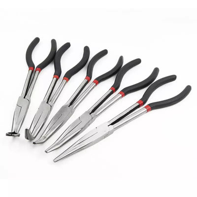 बेंट टिप अतिरिक्त लंबे कोण वाले क्लिप कर्व के साथ 45 डिग्री Vde लंबी सुई नाक सरौता