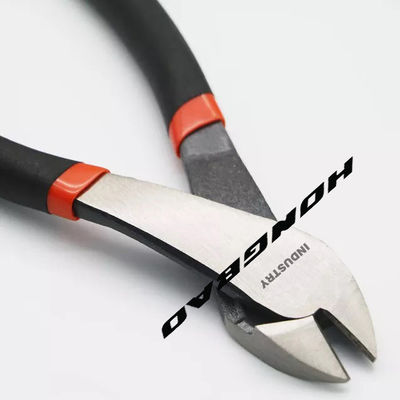 साइड कटिंग डायगोनल प्लायर्स 1000v 180mm 6" बेंट एंगल हेड बॉडी नोज़ 8 11" पतला हेड