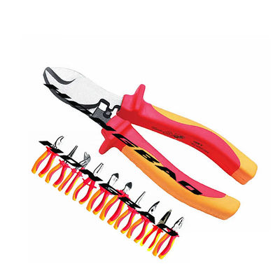 1000v VDE इंसुलेटेड टूल्स AWG 22 18 14 वायर क्रिम्पिंग प्लायर्स CRV 6&quot;