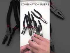 यूएसए वायर कटिंग इंसुलेटेड कॉम्बिनेशन प्लियर जॉइंट कार्बन स्टील डिप्ड हैंडल 6 