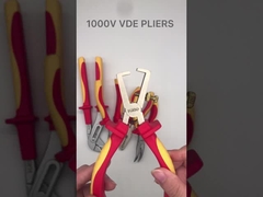 1000v VDE इंसुलेटेड टूल्स AWG 22 18 14 वायर क्रिम्पिंग प्लायर्स CRV 6