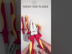 1000V Vde हैंड टूल सेट 200mm 8 इंच इंसुलेटेड वायर स्ट्रिपिंग प्लायर्स केबल क्रिम्पिंग